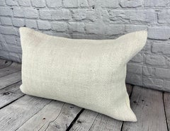 16 x 24 Hemp Pillow Turkish Cushion Natural White Pillow Cushion Cover #6188