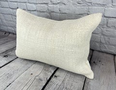 16 x 24 Hemp Pillow Turkish Cushion Natural White Pillow Cushion Cover #6189