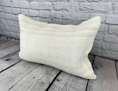 16 x 24 Hemp Pillow Turkish Cushion Natural White Pillow Cushion Cover #6205