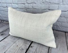 16 x 24 Hemp Pillow Turkish Cushion Natural White Pillow Cushion Cover #7741