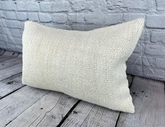 16 x 24 Hemp Pillow Turkish Cushion Natural White Pillow Cushion Cover #7743