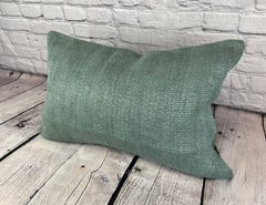 16 x 24 Hemp Turkish Cushion Natural Spanish Green Pillow Cushion Cover #6041