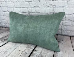 16 x 24 Hemp Turkish Cushion Natural Spanish Green Pillow Cushion Cover #6410