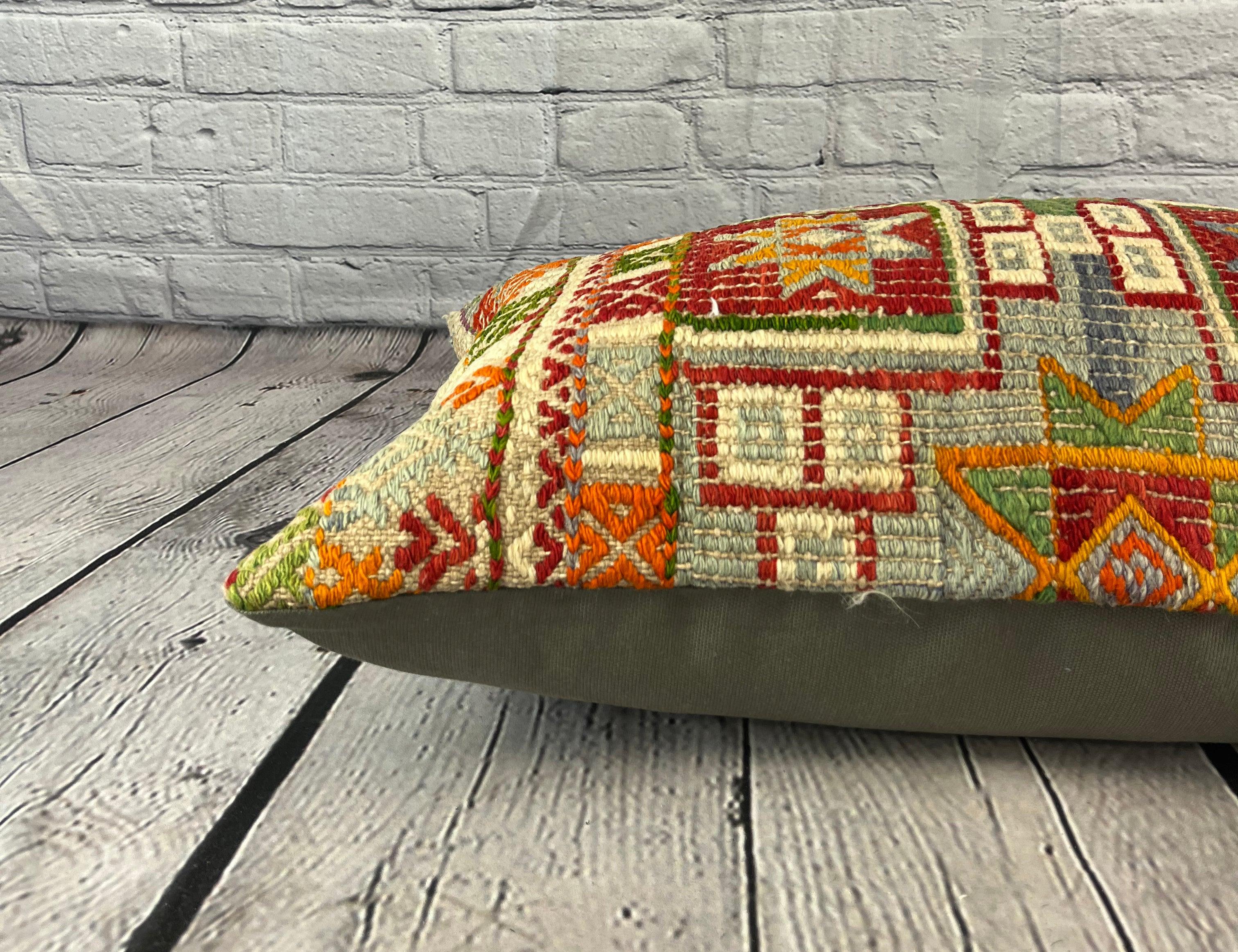 16 x 24 Cojín Kilim Estambul Susurros Cojín Turco Funda de Cojín #6857 en Nuevo estado para la venta en Houston, TX
