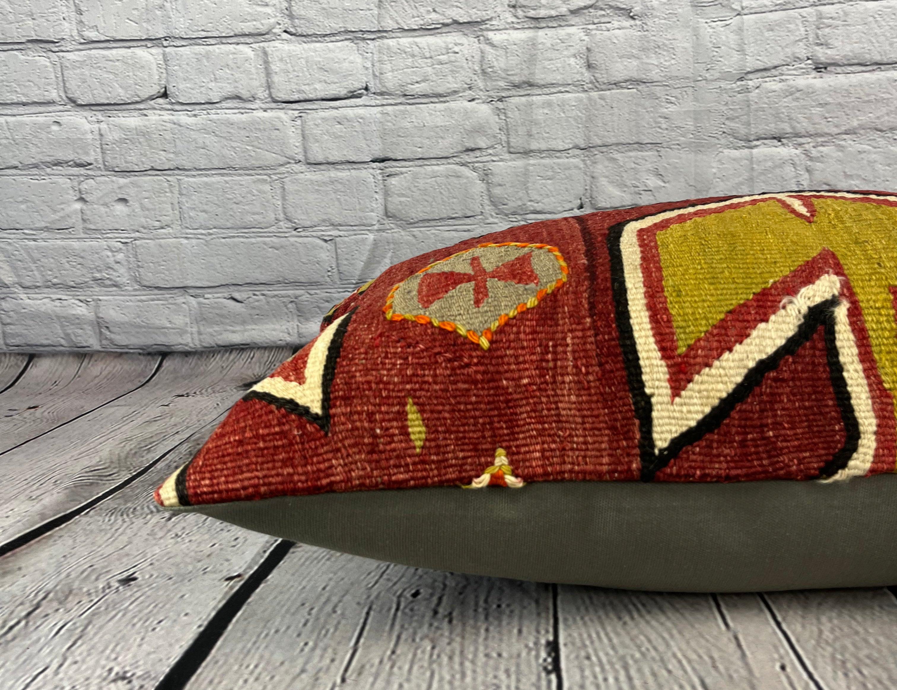 16 x 24 Cojín Kilim Cojín Turco Bizantino Oasis Funda de Cojín #6852 en Nuevo estado para la venta en Houston, TX