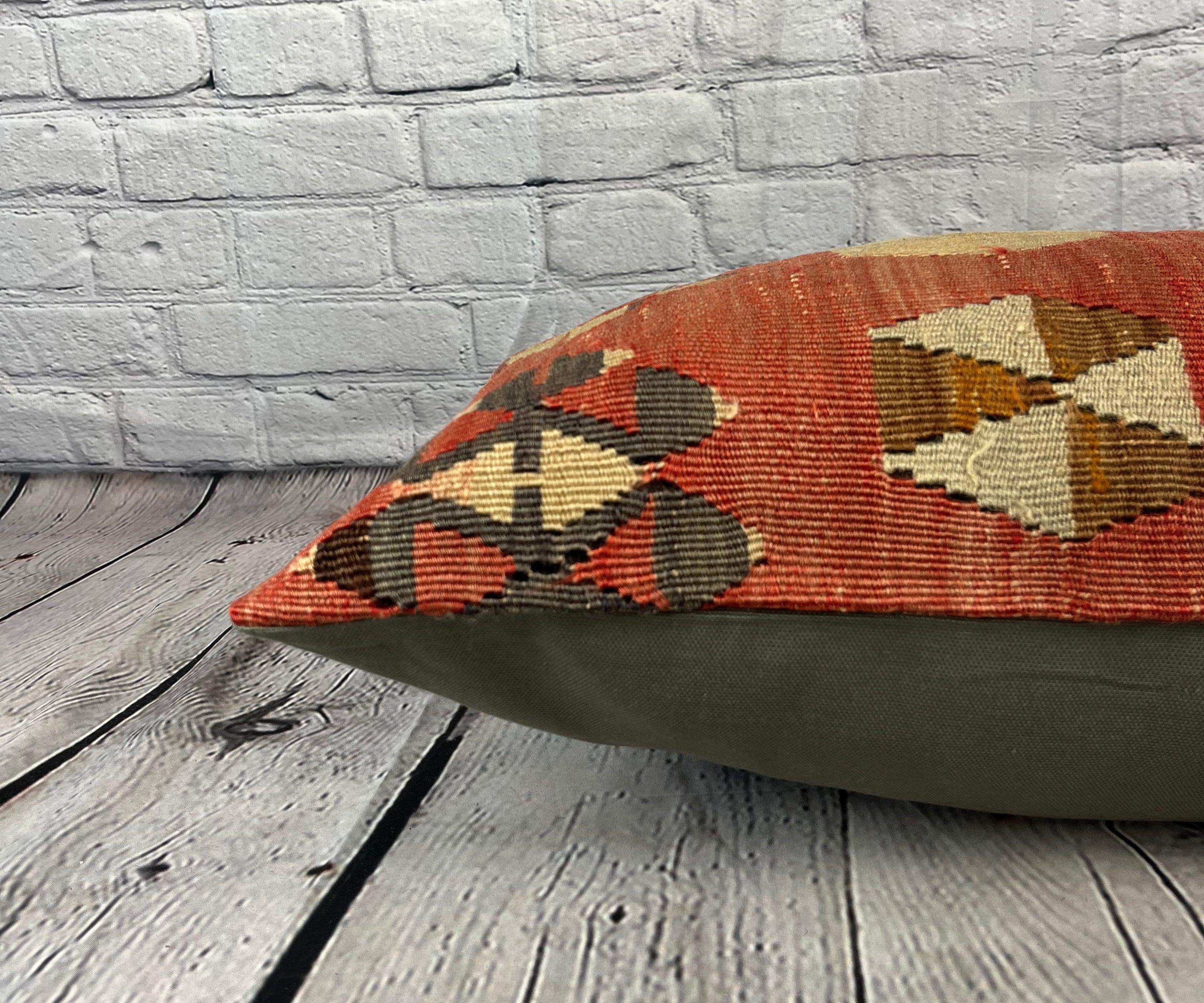 16 x 24 Cojín Kilim Cojín Turco Almohada Brisa del Egeo Funda de Cojín #6922 en Nuevo Estado en Houston, TX