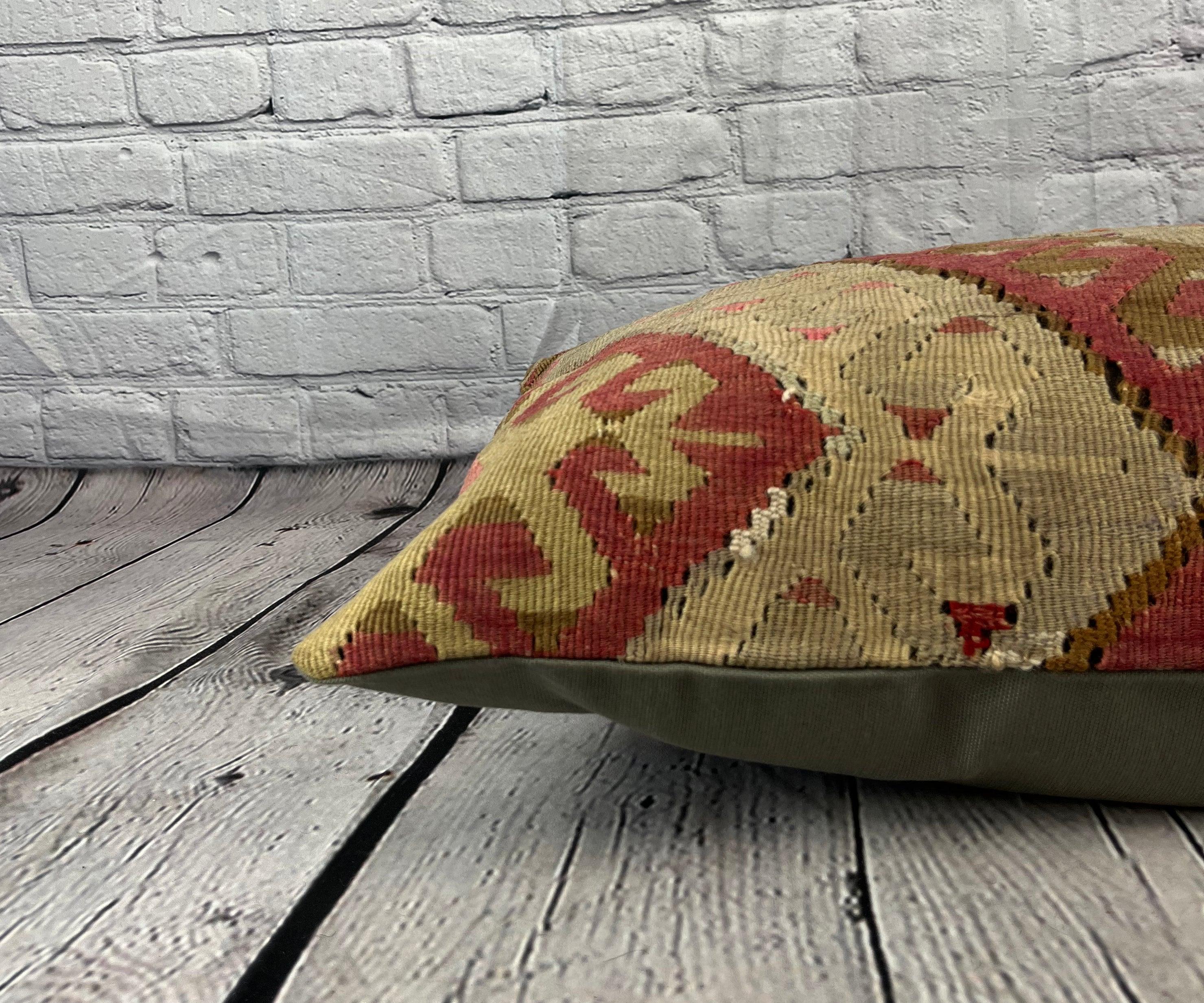 16 x 24 Cojín Kilim Cojín Turco Cojín Belleza Bizantina Funda Cojín #6841 en Nuevo estado para la venta en Houston, TX
