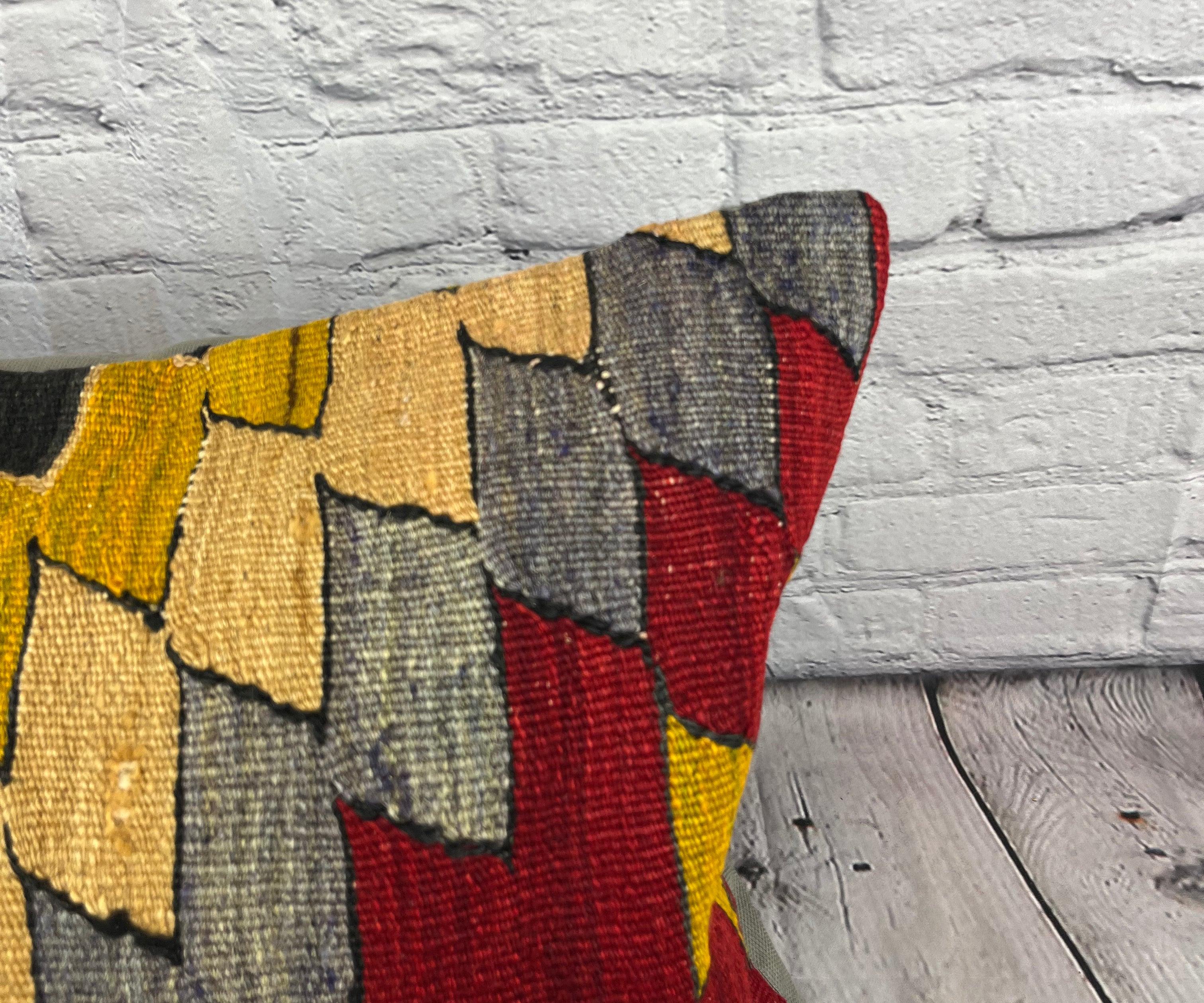 Turc Coussin turc Delight Dreams Couvercle coussin Kilim 16 x 24 n°6892 en vente