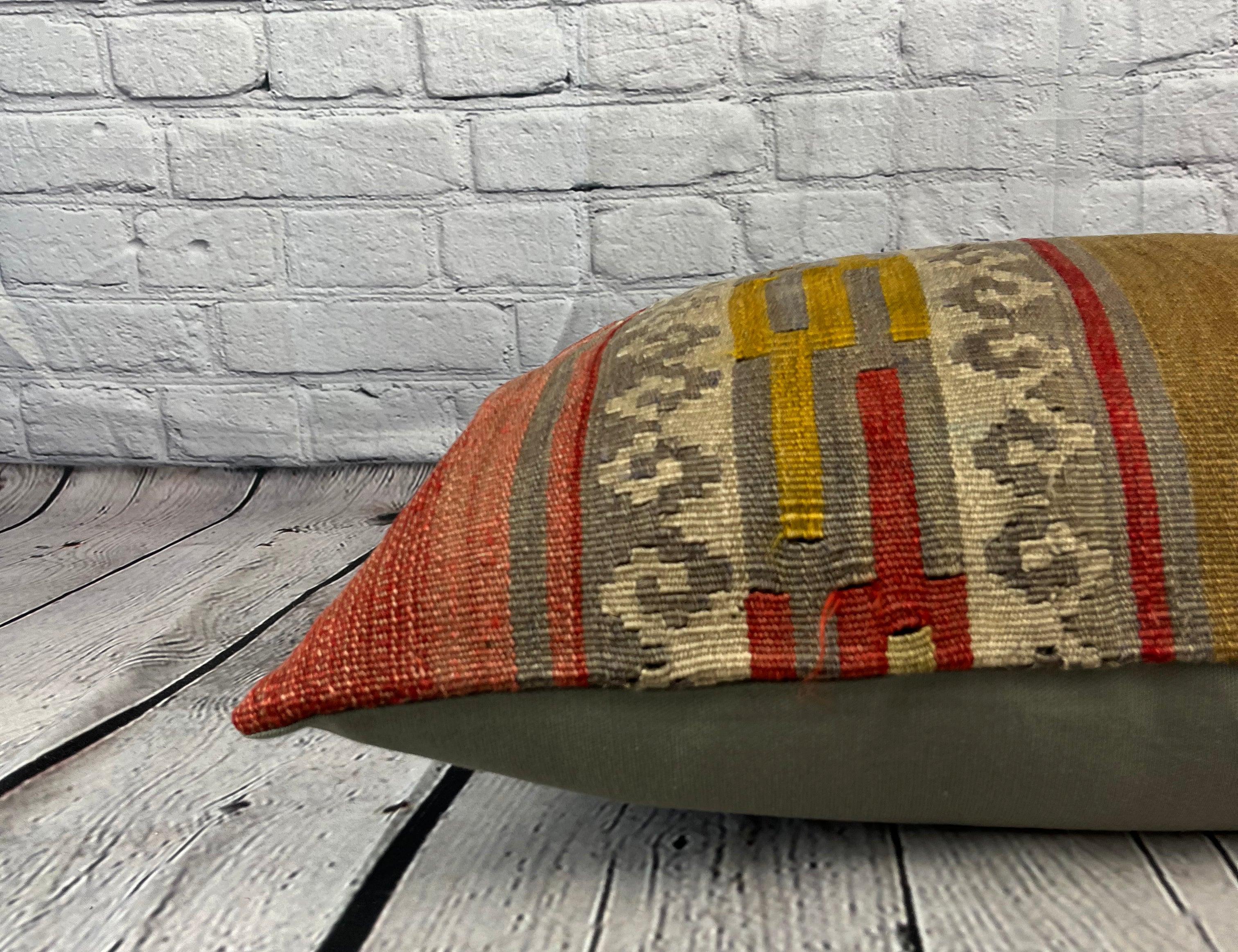 16 x 24 Cojín Kilim Cojín Turco Huerto Oasis Funda de Cojín #6842 en Nuevo estado para la venta en Houston, TX