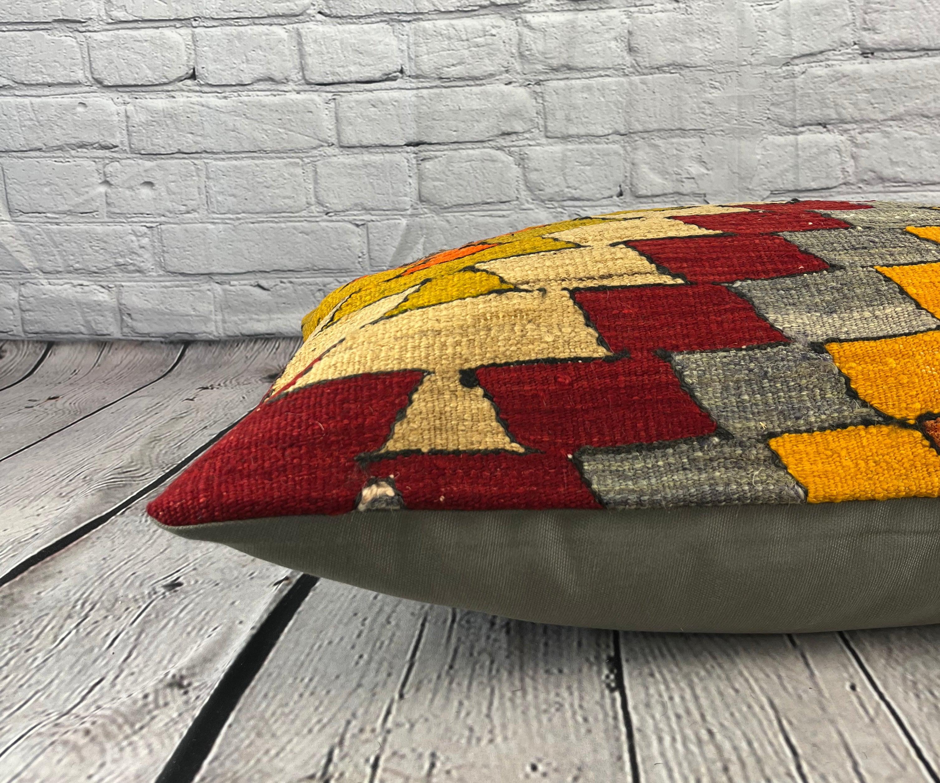 16 x 24 Kilim Coussin Turc Orchard Oasis Coussin Housse de Coussin #6869 Neuf - En vente à Houston, TX