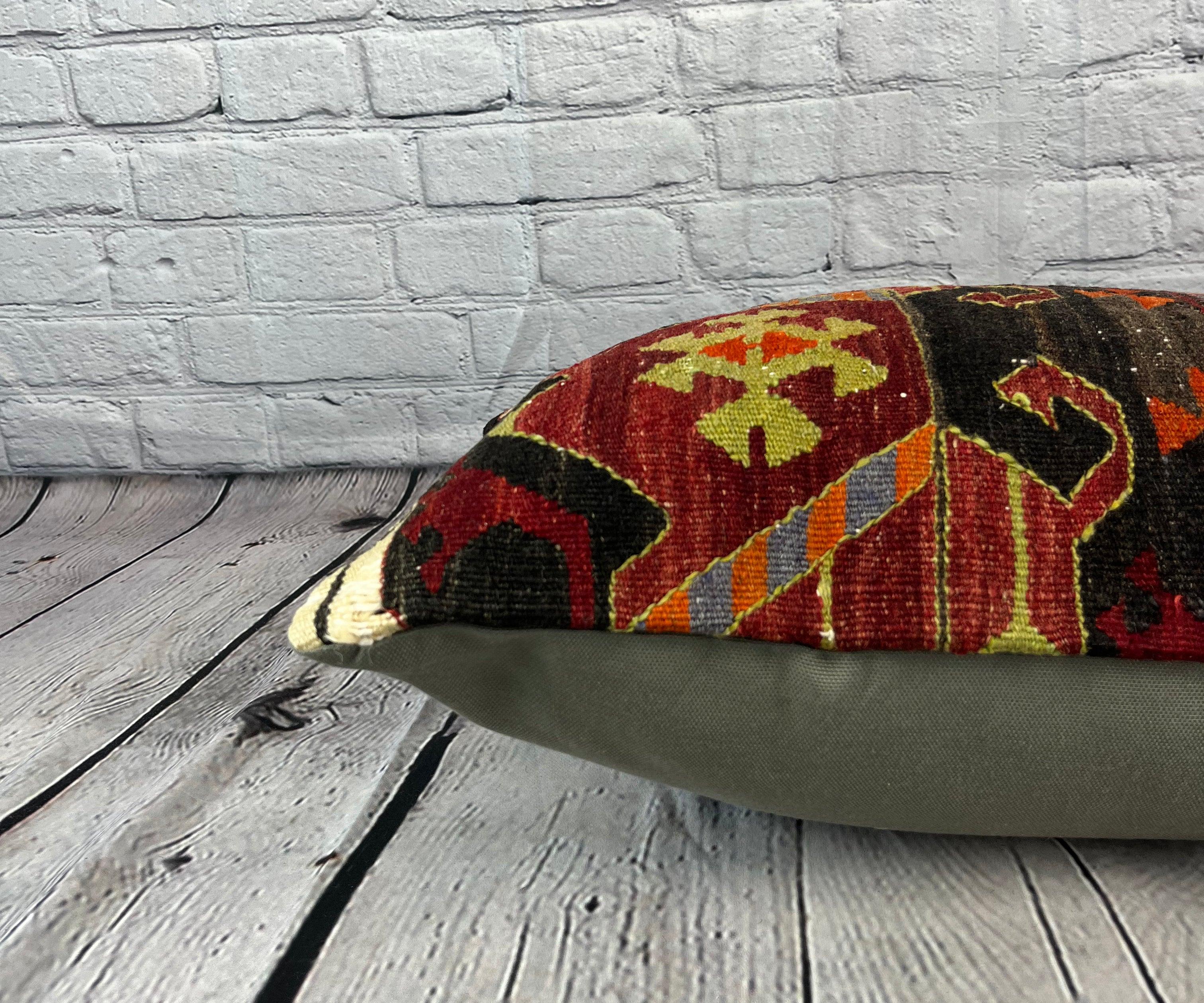 16 x 24 Cuscino Kilim Cuscino Turco Route Delight Cuscino Copri Cuscino #6891 In condizioni Nuovo in vendita a Houston, TX