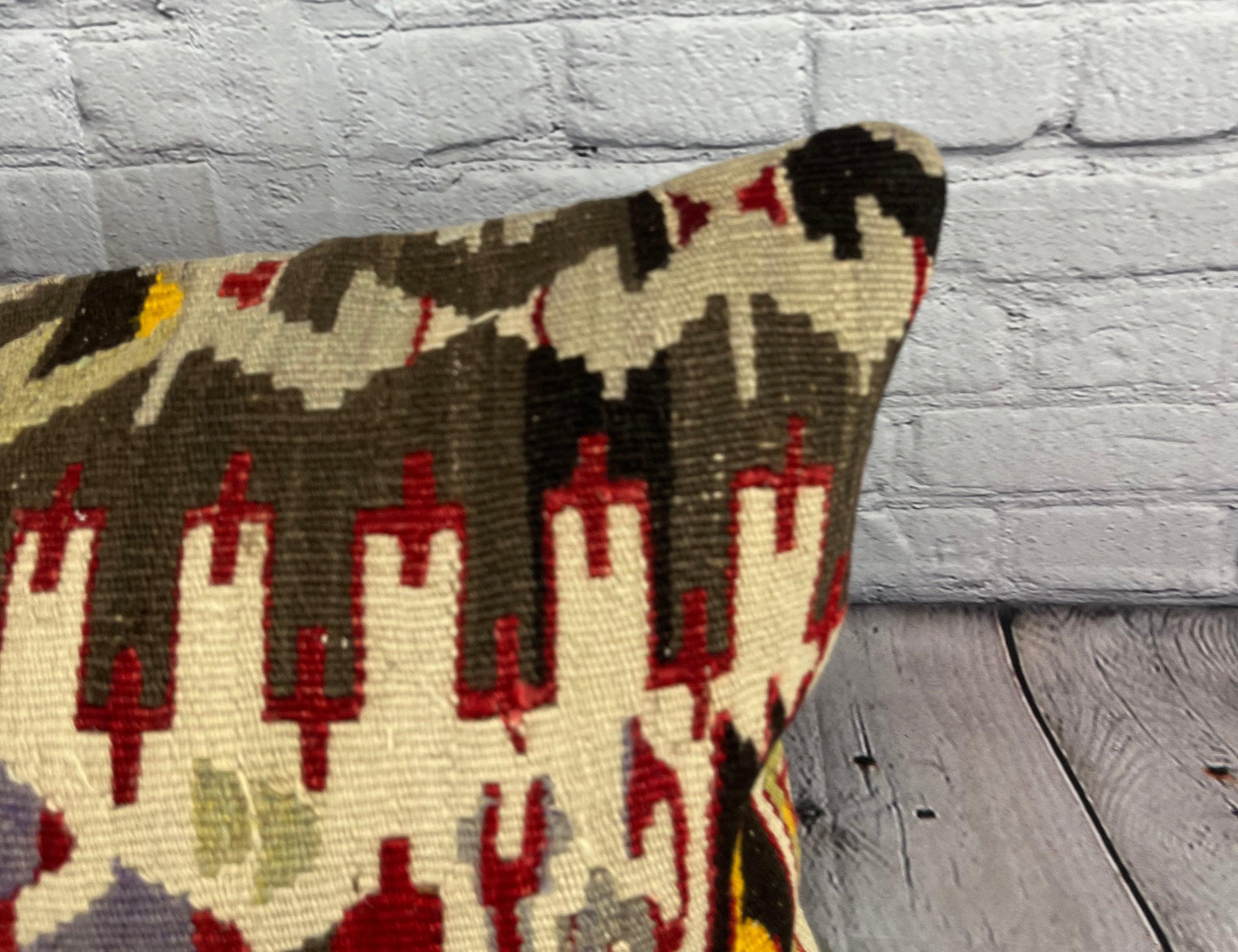 Annodato a mano 16 x 24 Cuscino Kilim Cuscino Turco Cuscino Oasi Segreta Copri Cuscino #6834 in vendita