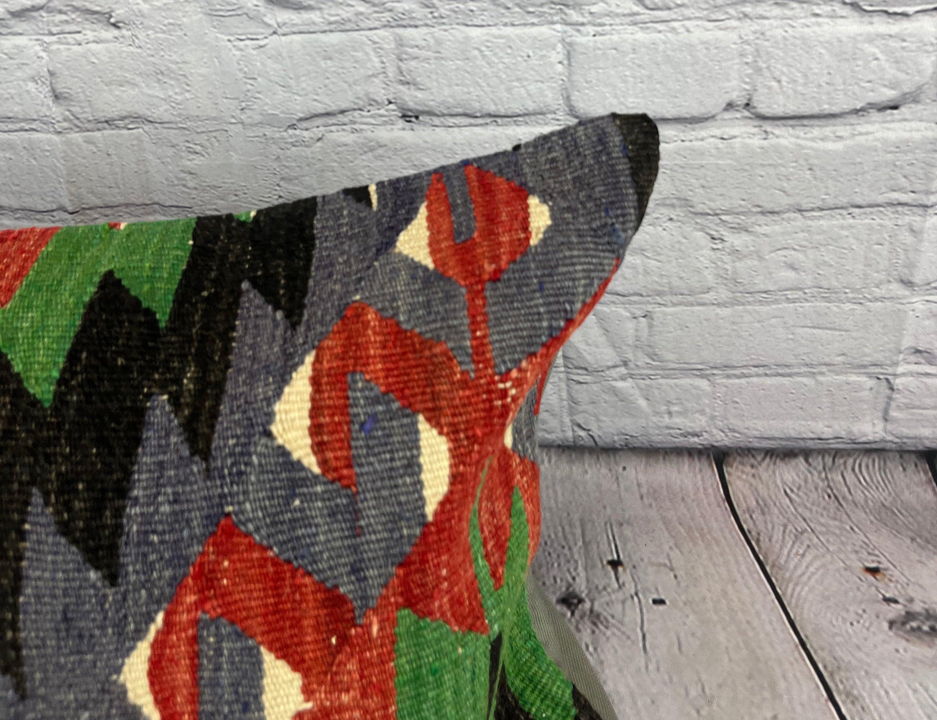 16 x 24 Cojín Kilim Cojín Turco Estambul Serenidad Funda de Cojín #6847 Anudado a mano en venta