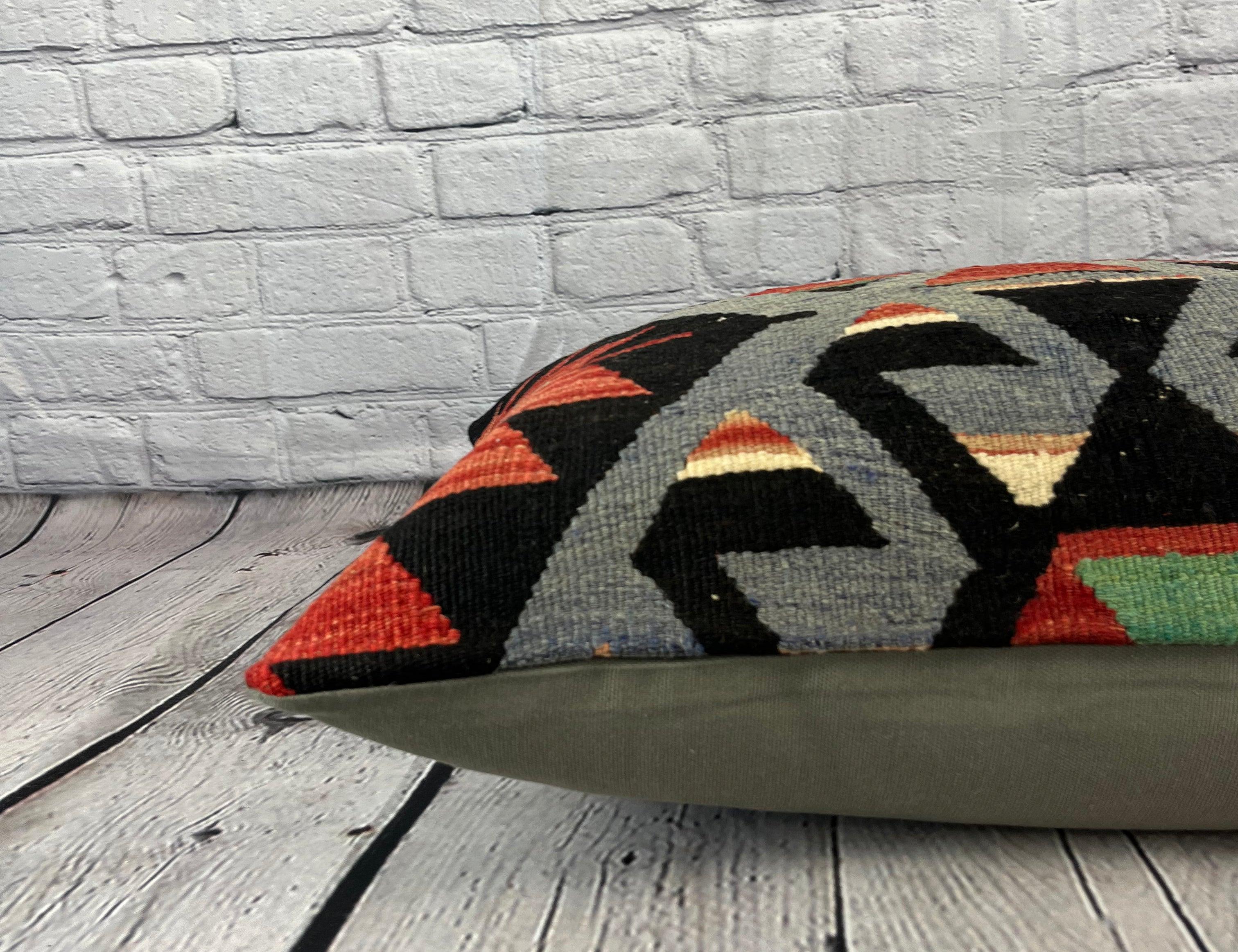 16 x 24 Kilim Pillow Turkish Sultanate Serenade Pillow Cushion Cover #6875 In New Condition In Houston, TX
