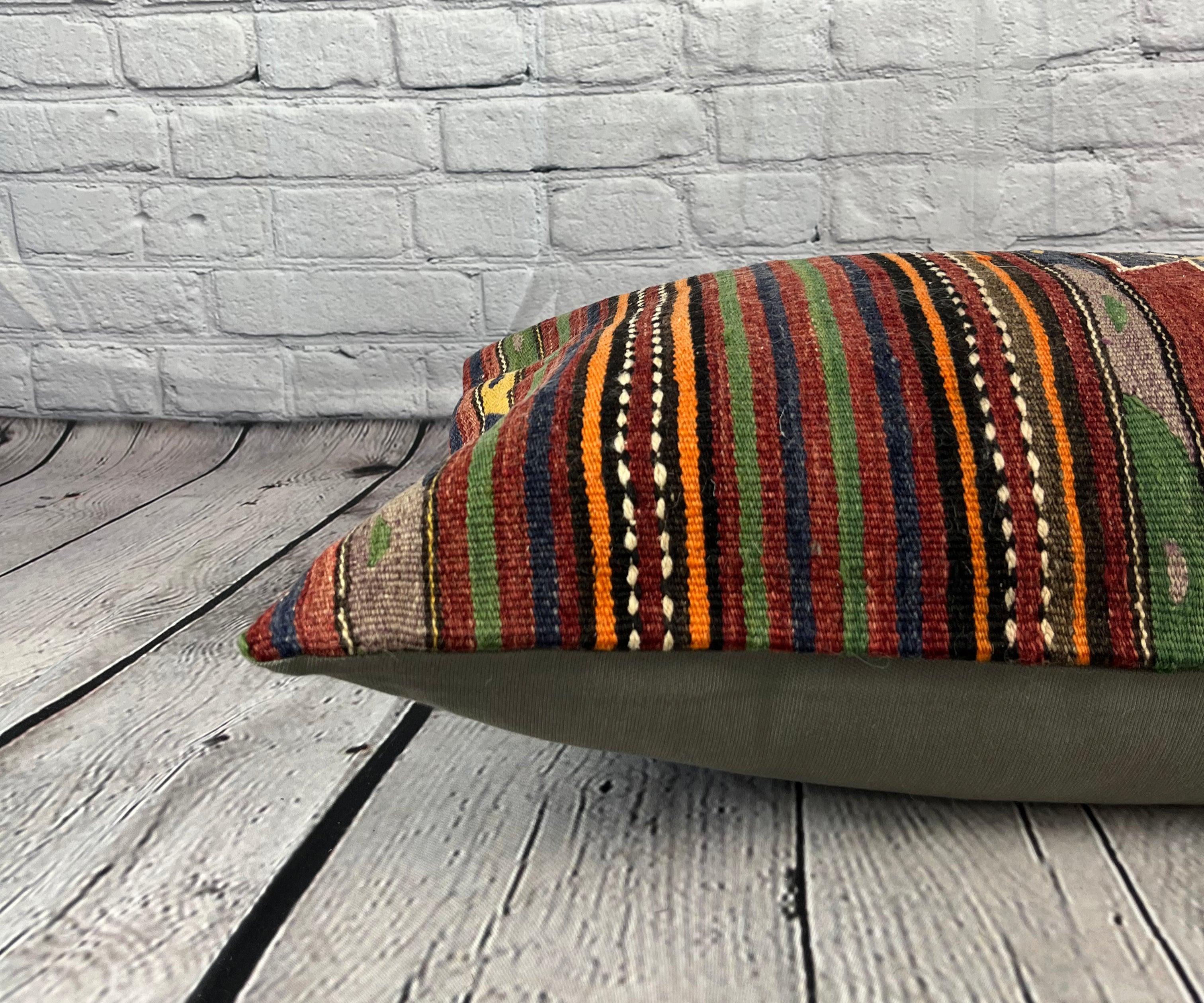 16 x 24 Kilim Turkish Cappadocia Whispers Serenade Pillow Cushion Cover #6899 In New Condition For Sale In Houston, TX