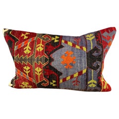 16 x 24 Kilim Turkish Cushion Natural Saffron Sunset Pillow Cushion Cover #6903