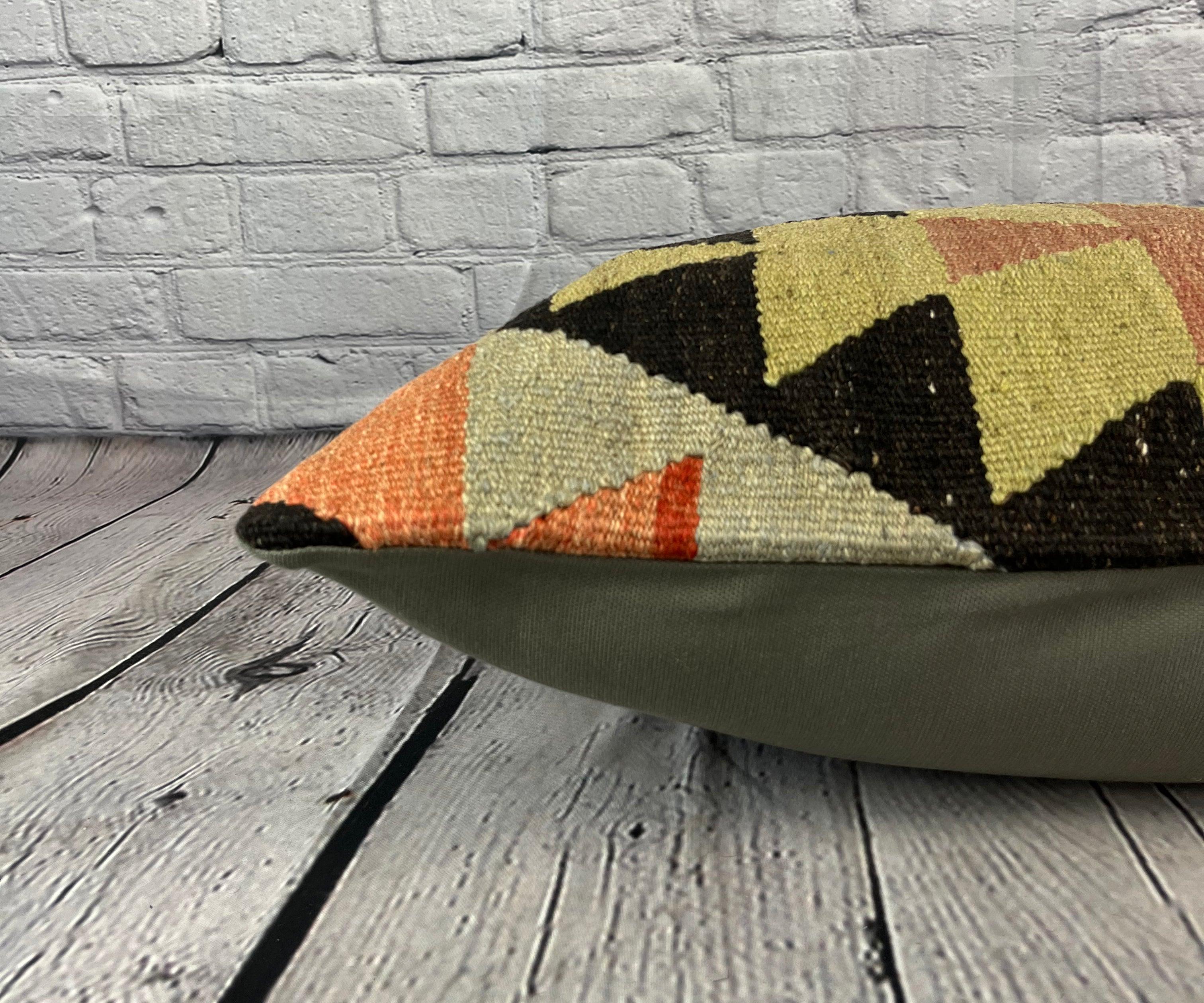 16 x 24 Cojín Turco Kilim Sultanato Serenidad Funda de Cojín #6930 en Nuevo estado para la venta en Houston, TX