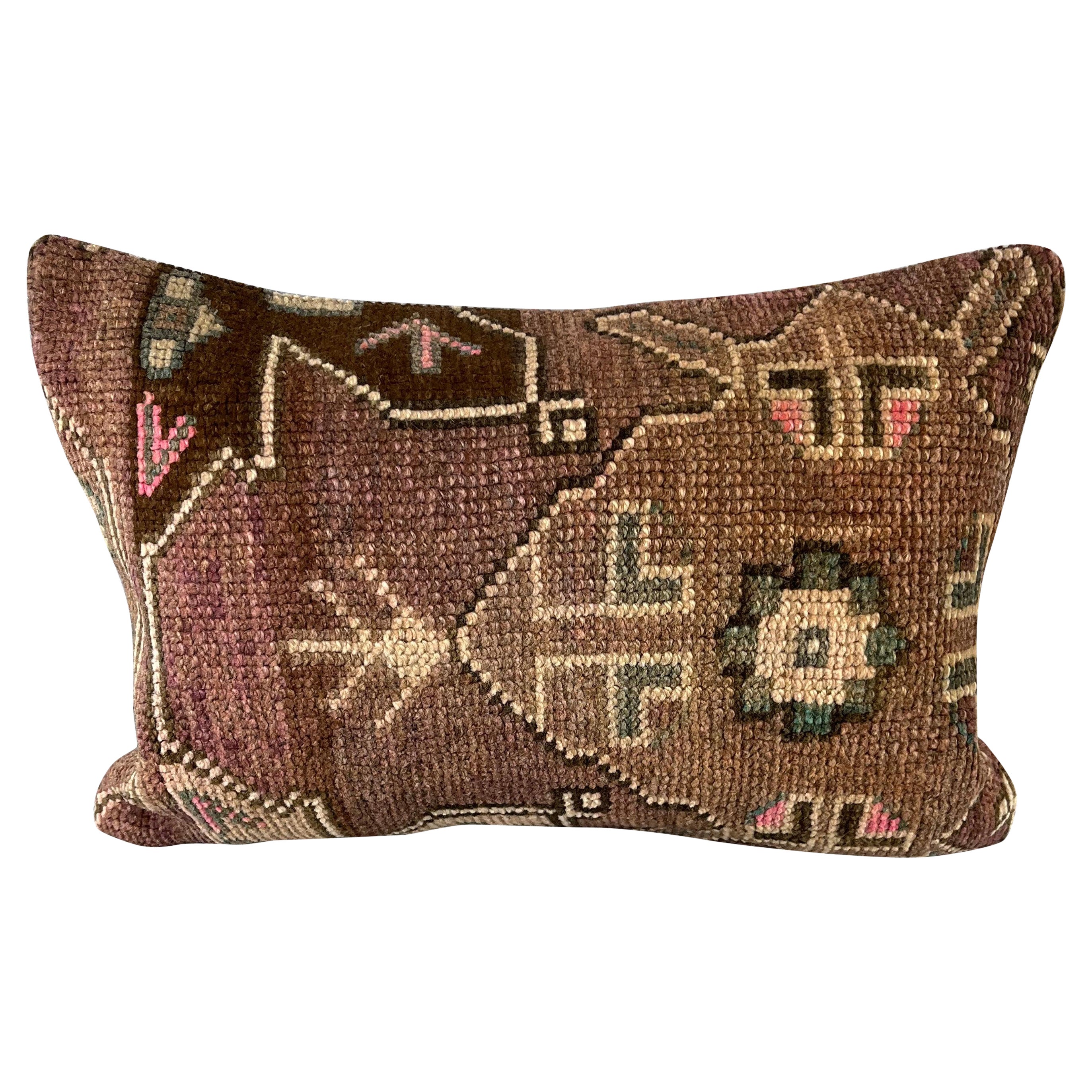 Coussin d'oreiller tapisserie Aébéenne harmonie turque 16 x 24 n°7419