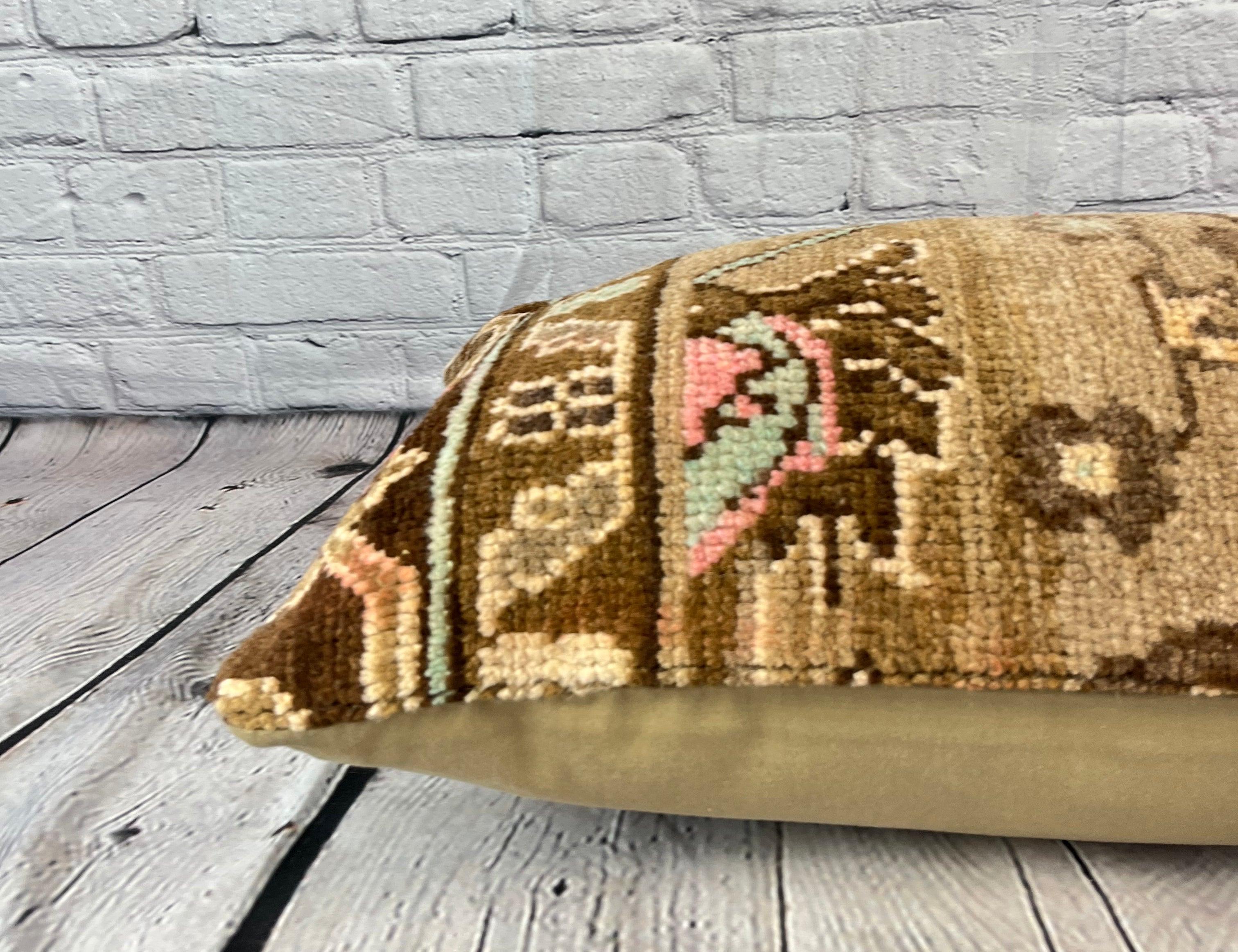 Annodato a mano 16 x 24 Cuscino Cappadocian Dreams Cuscino turco Copricuscino #7700 in vendita