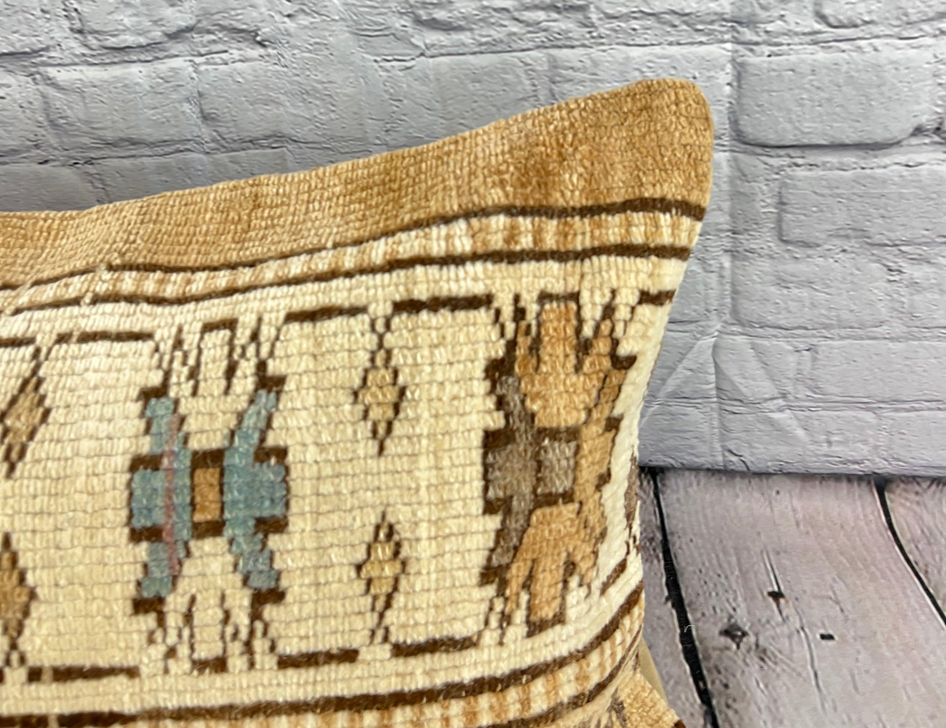 Turco 16 x 24 Cuscino Tappeto Cappadocia Tranquillità Turca Cuscino Copricuscino #7688 in vendita