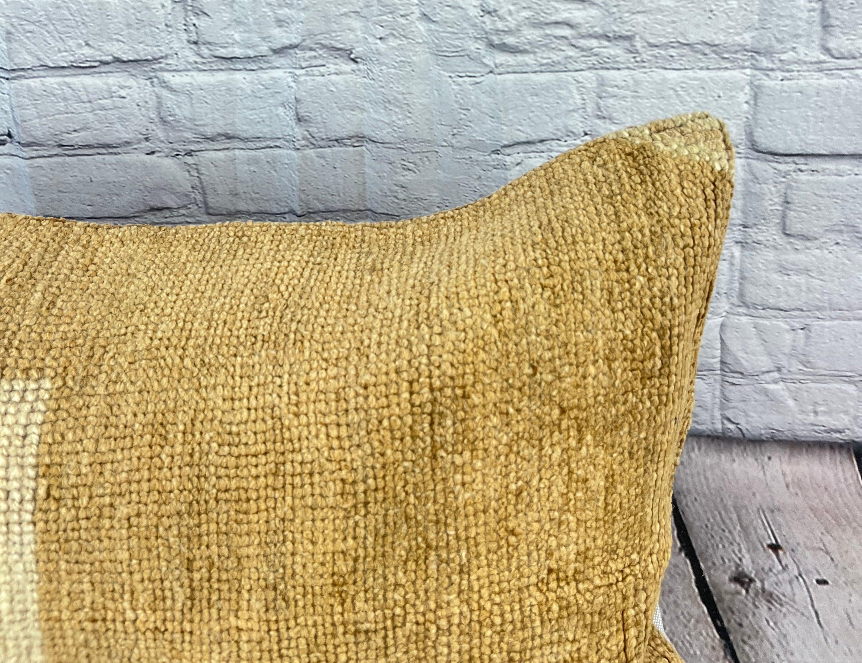 Annodato a mano 16 x 24 Cuscino Tappeto Ottomano Enigma Cuscino Turco Copricuscino #6677 in vendita