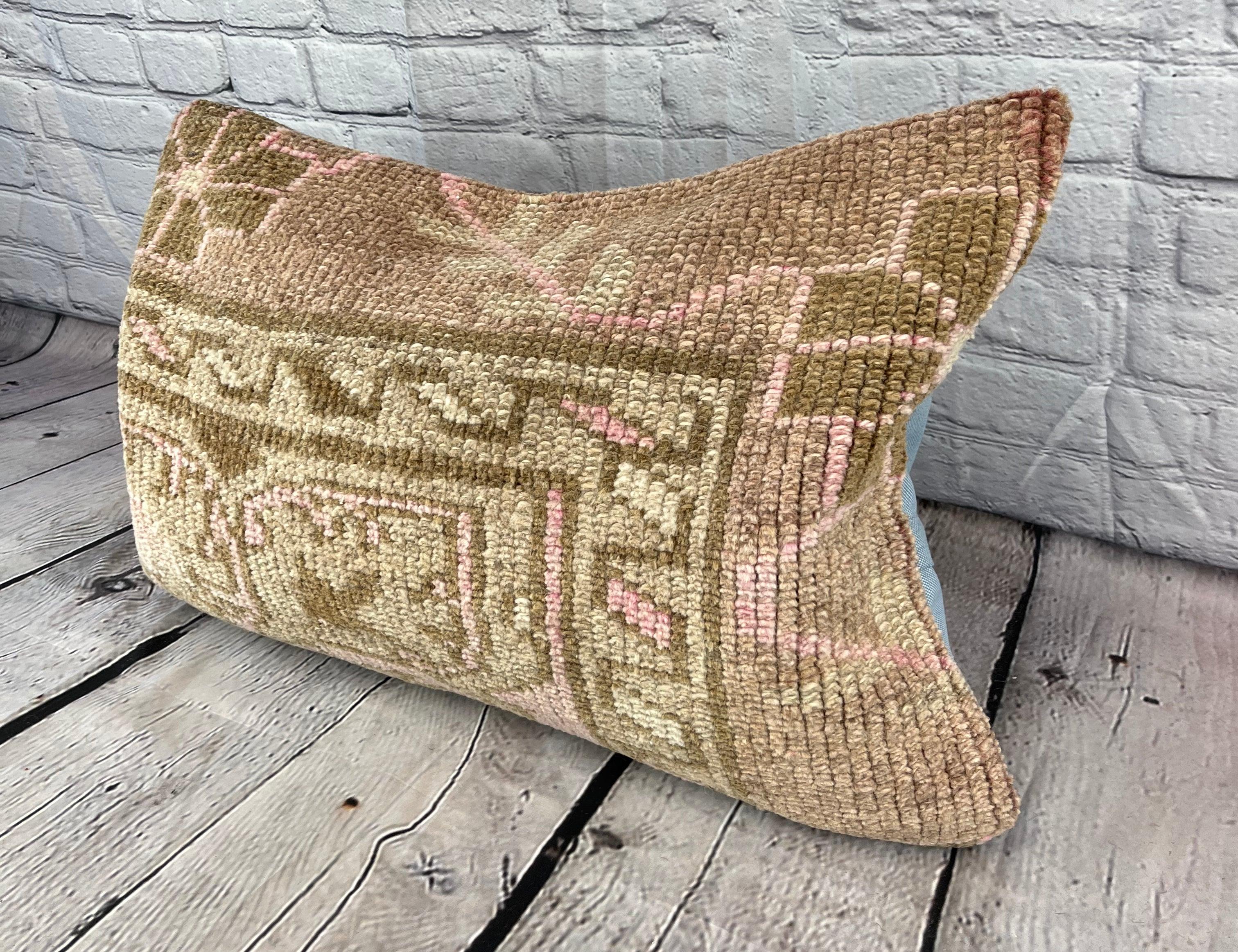 16 x 24 Rug Pillow Road Splendor Turkish Pillow Cushion Cover #7479 Enhance your home decor with our Rug Pillow Turkish Rug Cushion. This exquisite pillow cover, meticulously handwoven, brings a touch of elegance and cultural heritage to any space.