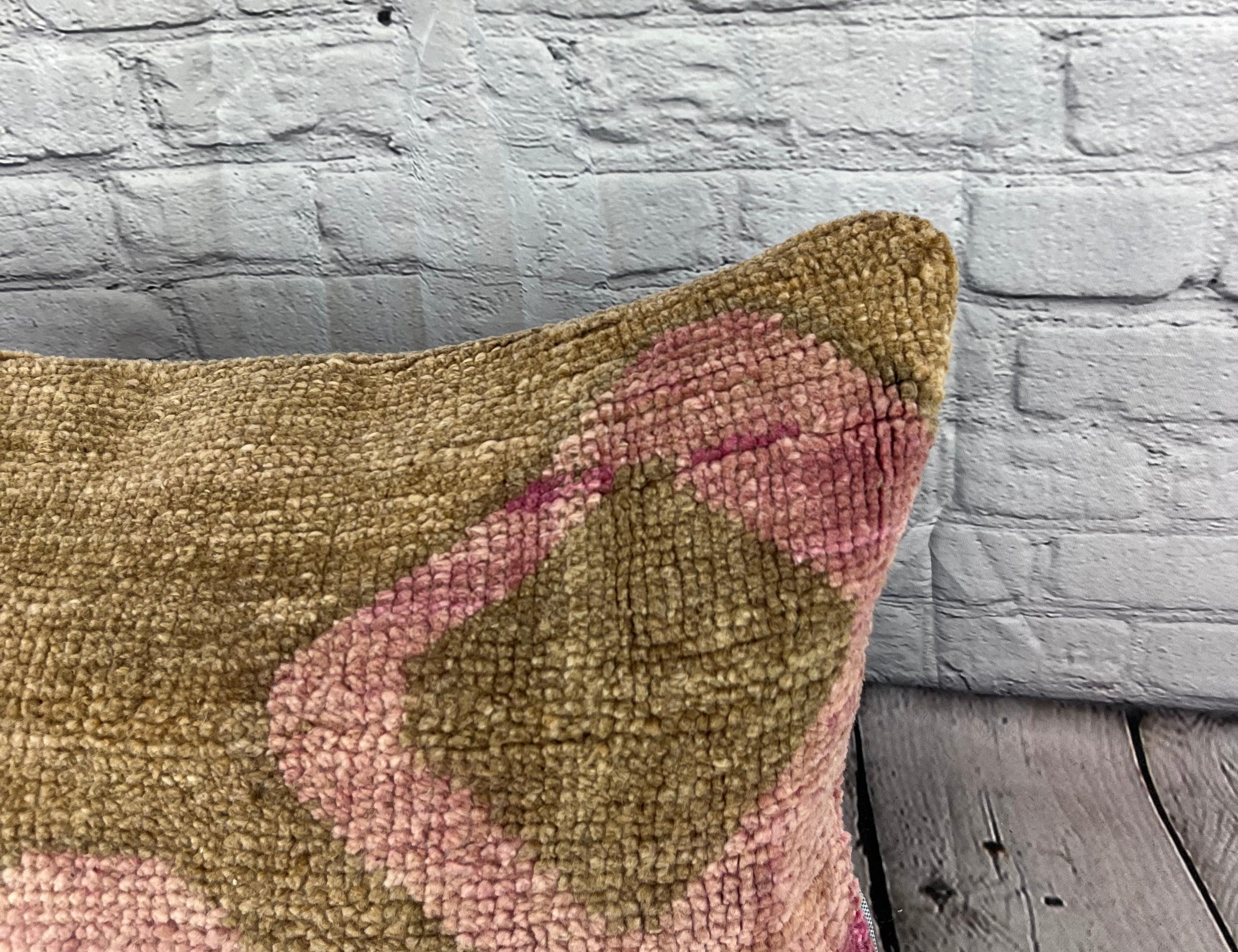 Annodato a mano 16 x 24 Cuscino Tappeto Zaffiro Hush Cuscino Turco Copri Cuscino #7430 in vendita