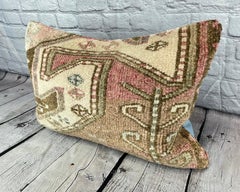 16 x 24 Rug Pillow Sapphire Serenade Turkish Pillow Cushion Cover #7433