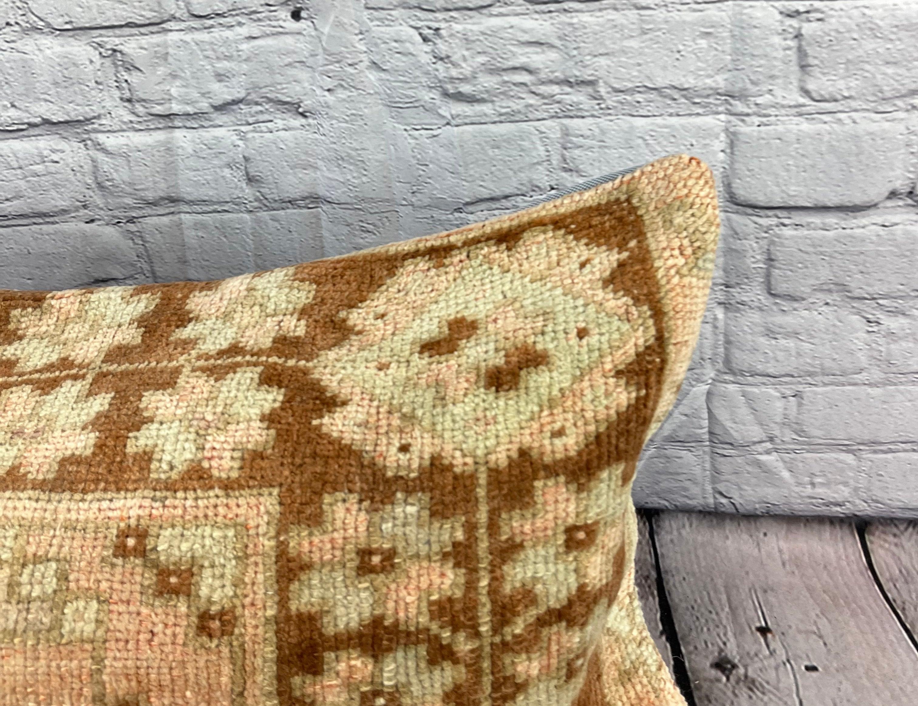 Annodato a mano 16 x 24 Cuscino Tappeto Turco Twilight Cuscino Turco Copricuscino #7489 in vendita