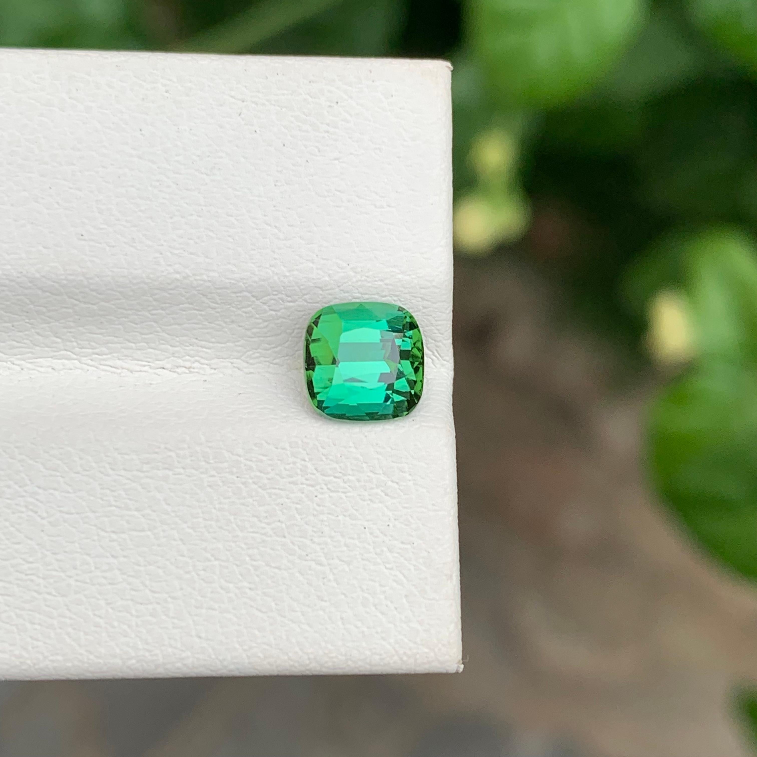 Adorable turmalina verde brillante natural suelta de 1,60 quilates procedente de Afganistán en Nuevo estado para la venta en Peshawar, PK