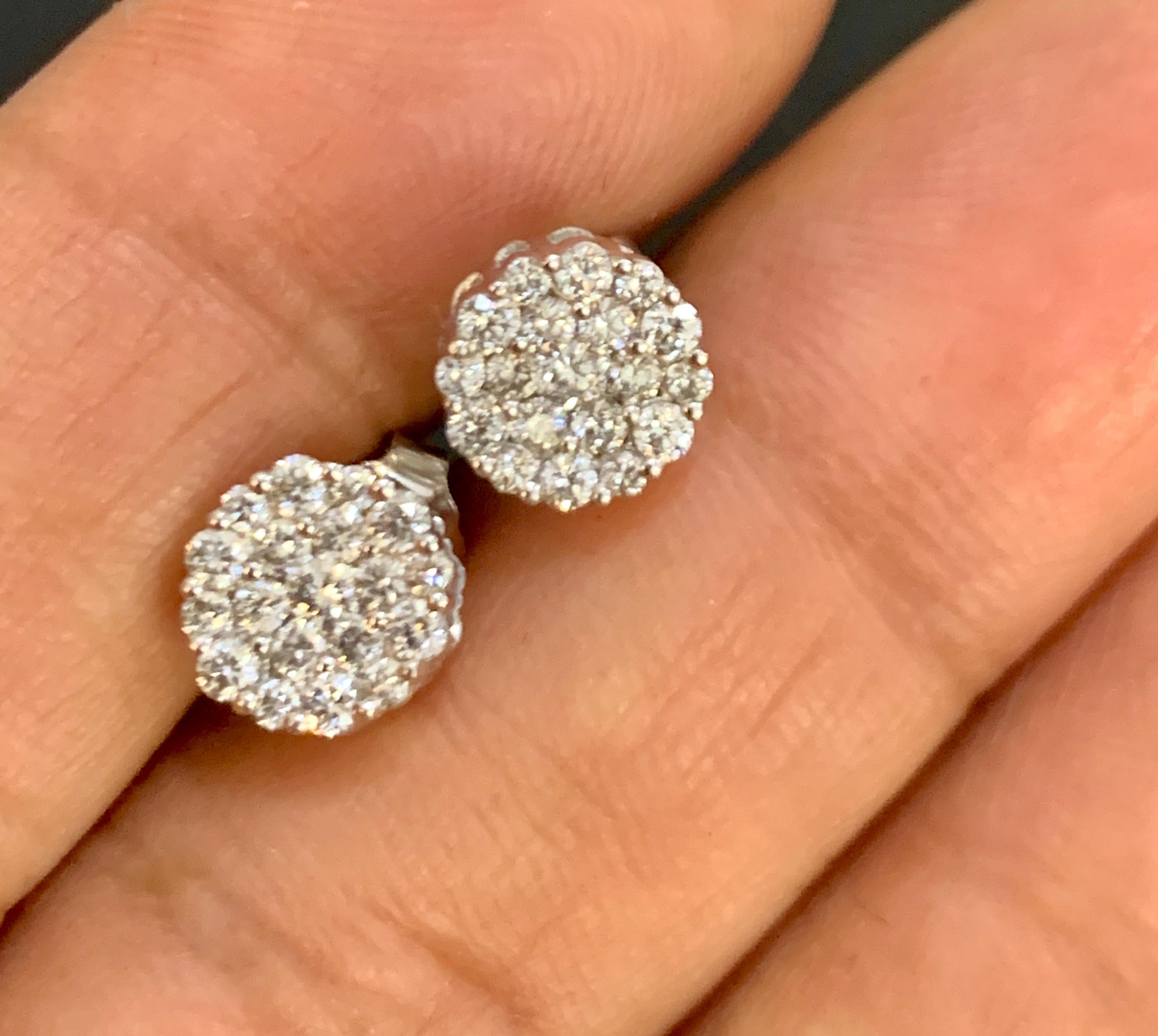 1.6 carat diamond earrings