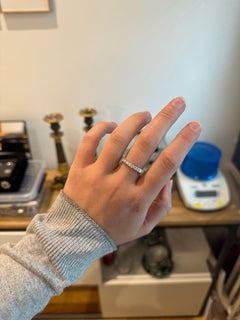 1.60 Carat diamond full eternity diamond ring gold 18 Karat