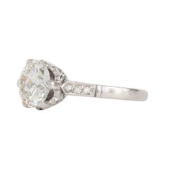 1.60 Carat Diamond Platinum Engagement Ring