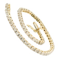Bracciale Tennis in oro giallo con diamante da 1.60 carati