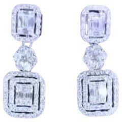 1,60 Karat Diamanten 18k Gold Ohrringe