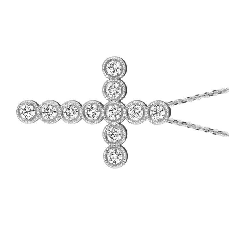 1.60 Karat Naturdiamant Kreuz-Anhänger Halskette 14K Weißgold G SI 18'' Kette

100% natürliche Diamanten, nicht verbessert in irgendeiner Weise Round Cut Diamond Necklace
1.60CT
G-H
SI
14K Weißgold Brünieren Stil 6,70 Gramm
1 5/16 Zoll in der Höhe,