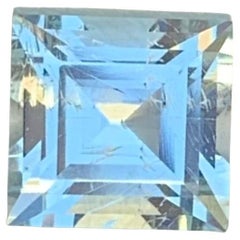 1.60 Carat Natural Loose Aquamarine Princess Cut Gemstone