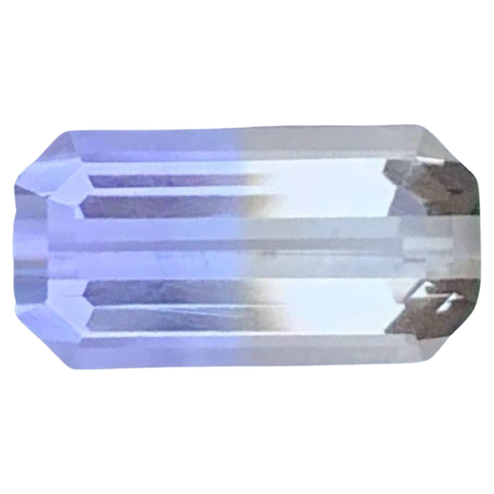 1.60 Carat Natural Loose Bi Color Ametrine Stone Emerald Cut Bolivian Gemstone