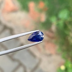 1.60 Carat Natural Loose Blue Sapphire Pear Shape Gemstone