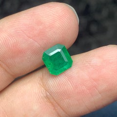 1.60 Carat Natural Loose Green Emerald Ring Gem From Zambia Mine