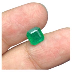 9x85 men 1.60 Carat Natural Loose Green Emerald Ring Gem From Zambia Mine