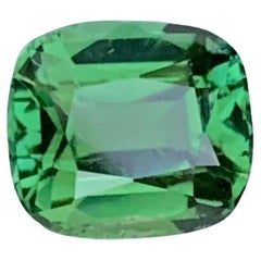 1.60 Carat Natural Loose Green Tourmaline Cushion Shape Gem