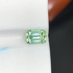 1.60 Carat Natural Loose Mint Green Tourmaline Cushion Cut Afghan Gemstone