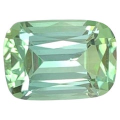 1.60 Carat Natural Loose Mint Green Tourmaline Cushion Cut Afghan Gemstone (pierre précieuse afghane)