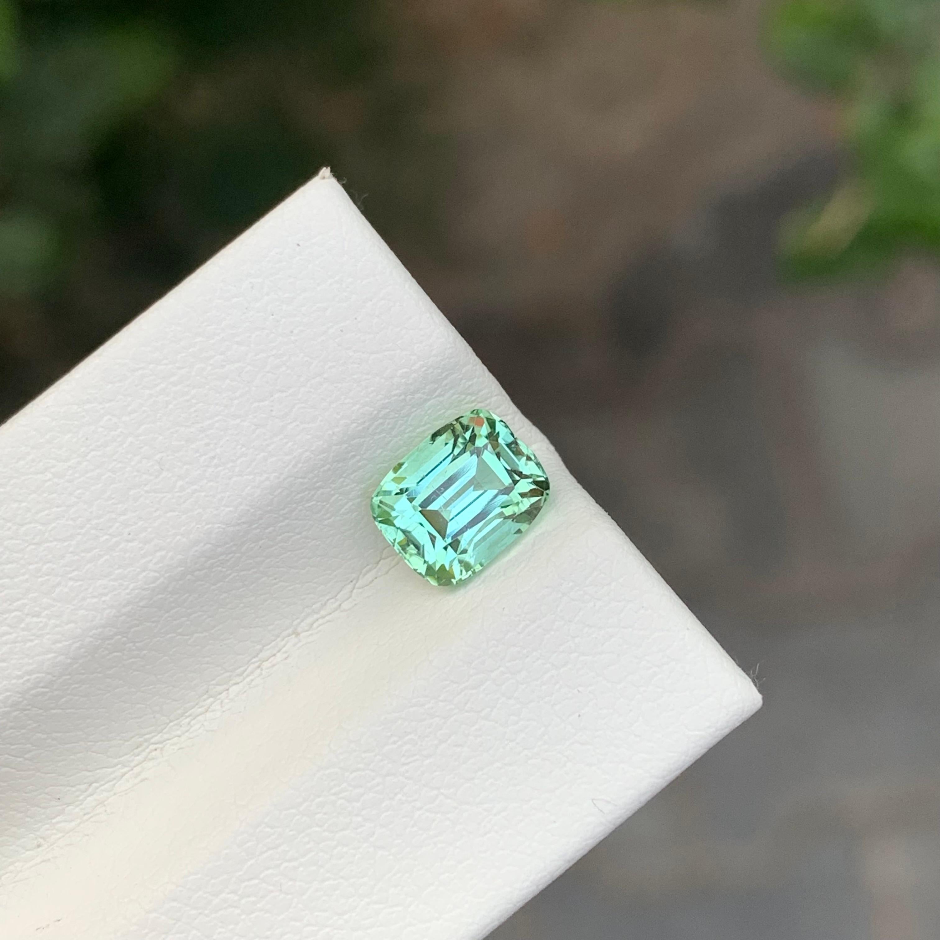Tourmaline verte à facettes

Poids : 1,60 carat
Dimension : 7,1 x 5,7 x 5 mm
Couleur : Vert menthe 
Traitement : Non
Certificat : Sur demande du client
Forme : Coussin


La tourmaline est une pierre précieuse captivante connue pour sa remarquable