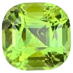 1.60 Carat Natural Loose Peridot Cushion Shape Gemstone