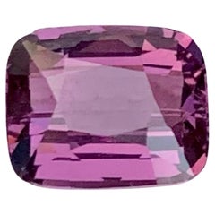 1.60 Carat Natural Loose Purplish Pink Spinel Cushion Cut Tanzanian Gemstone