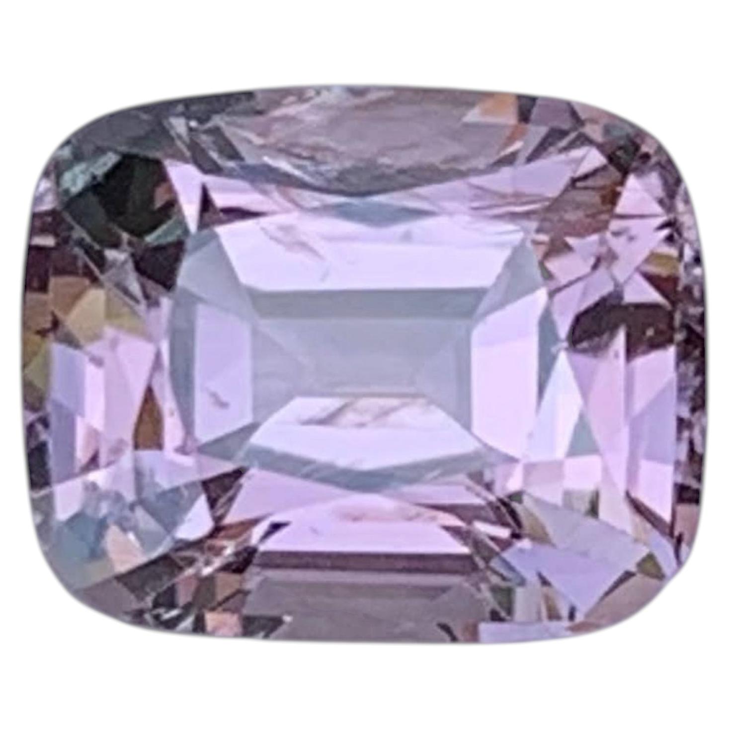 1.60 Carat Natural Loose Purplish Spinel Stone Cushion Cut Burmese Gemstone