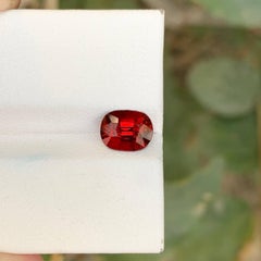 1.60 Carat Natural Loose Red Spinel Stone Cushion Cut Burmese Gemstone