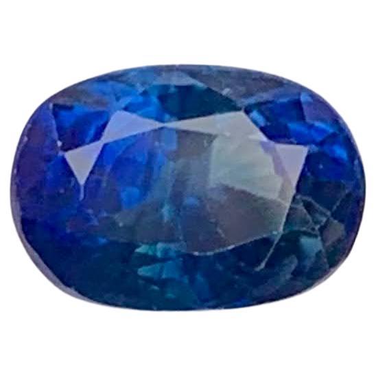 1,60 Karat Natürlicher Loser Weicher Blauer Saphir Stein Oval Schliff Afrika Edelstein